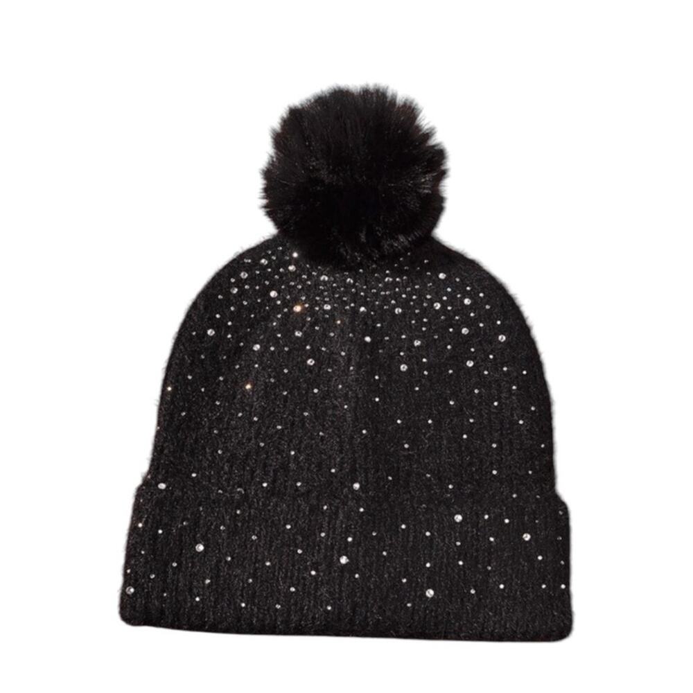 New! Arvores Gemstone Bling Beanie With & Without Pom Pom (K103)